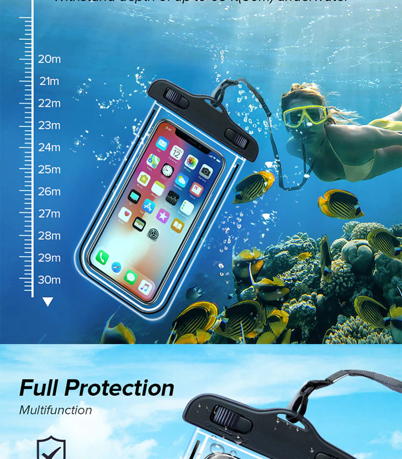 Universal Mobile Phone Transparent Waterproof Bag
